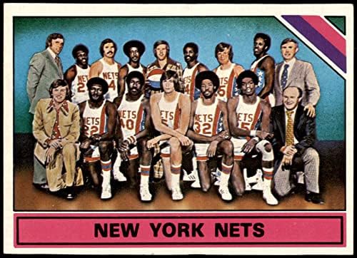 1975 Topps 325 New York Ağları New York Ağları (Basketbol Kartı) ESKİ / MT Ağları
