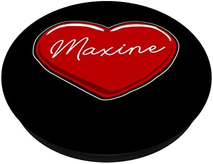 Elle Çizilmiş Kalp Maxine - İlk İsim Kalpleri Seviyorum Maxine PopSockets Değiştirilebilir PopGrip