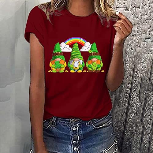 Aziz patrick Günü Tee Kızlar Yaz Sonbahar 2023 Elbise Moda Pamuk Crewneck Grafik Üst Tshirt Bayan LE LE