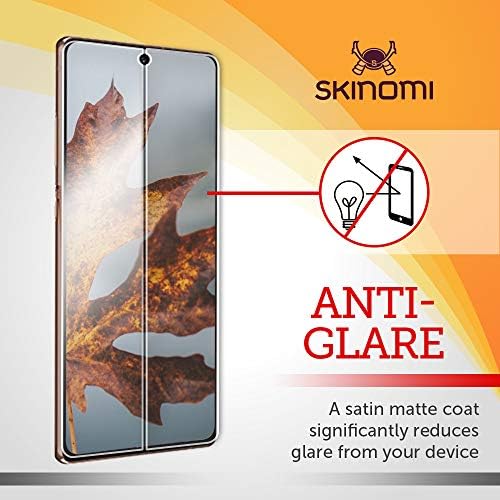 Skinomi Mat Ekran Koruyucu Samsung Galaxy Note 20 ile Uyumlu (6.7 inç) (2'li Paket) (Kılıf Uyumlu) Parlama Önleyici