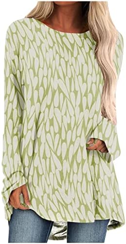 Uzun Kollu Elbise Moda Pamuk Crewneck Grafik Brunch Üst Tee Kadın T Shirt Sonbahar Yaz Genç Kızlar KU KU