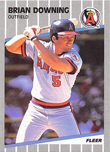 1989 Fleer 475 Brian Downing NM-MT Kaliforniya Melekleri Beyzbol MLB