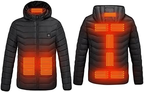 Isıtmalı Ceket USB elektrikli ceket Ceket Kapşonlu ısıtma Yelek Kış Termal İsıtıcı Erkekler Erkek Ceket