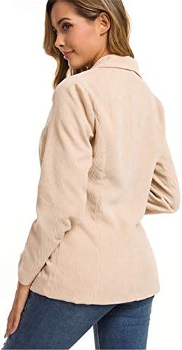 Andongnywell kadın Açık Ön Uzun Kollu Blazer Blazer Şort Geri Rahat takım elbise Setleri