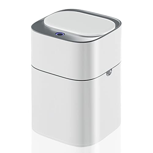 YCFBH Akıllı Banyo çöp tenekesi Otomatik Torbalama Akıllı Sensör Çöp Beyaz Elektrikli Fotoselli Kare Otomatik Kutusu