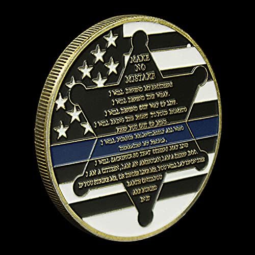 Amerika Birleşik Devletleri Polis Hatıra Sikke Koleksiyon Hediye Bakır Kaplama Sikke Namaz Yapmak Hiçbir Nistake hatıra