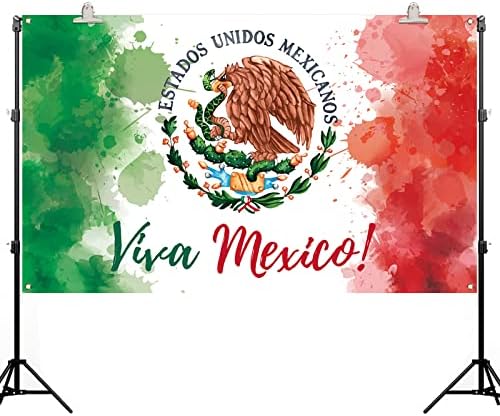 Pudodo Viva Meksika Zemin Afiş Eylül 16th Meksika Bağımsızlık Günü Partisi Fotoğraf Arka Plan Duvar Dekorasyonu