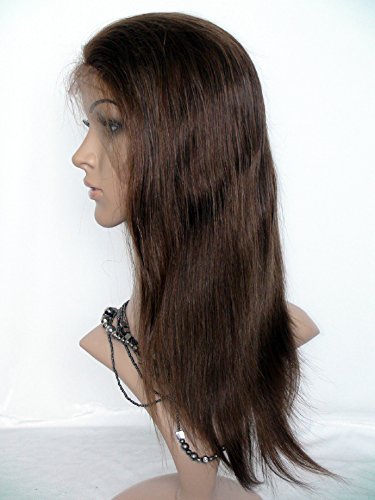 Ucuz 22 Dantel ön Peruk insan Saçı Bebek Saç Ile Brezilyalı Bakire Remy İnsan Saçı Doğal Düz Renk 4 Açık Kahverengi