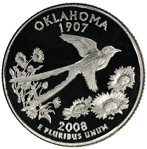 2008 S Oklahoma Eyaleti Gümüş Çeyrek Korumalı DCAM