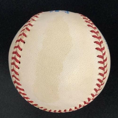 Tony Kubek İmzalı Beyzbol Bob Brown AL-ROY-57 Yazıtı NYY HOF İmzası JSA İmzalı Beyzbol Topları