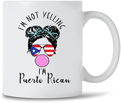 DST Giyim Co değilim Bağırıyor ben Porto Rikolu Komik Kupa Gurur Porto Rikolu Boricua Porto Riko Kahve Kupa Hediye