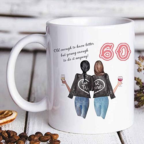 60 Daha İyisini Bilecek Kadar Yaşlı Ama Yine De Yapacak Kadar Genç Kahve Kupaları-Yenilik Seramik Kahve Kupa çay bardağı