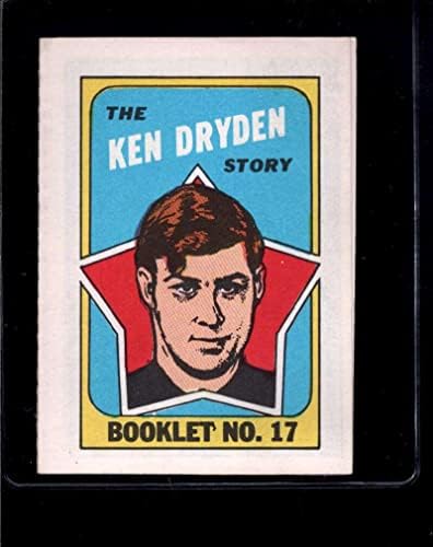 17 Ken Dryden HOF - 1971 Topps / OPC Kitapçığı Hokey Kartları (Yıldız) Dereceli NM + - İmzasız Hokey Kartları