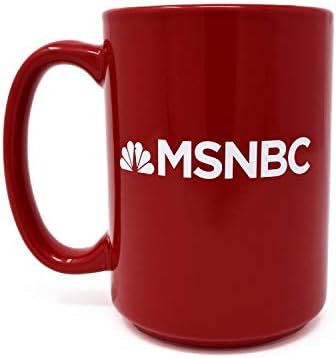 MSNBC Rachel Maddow Gösterisi Logosu Seramik Kupa, Kırmızı 15 oz - Görüldüğü Gibi Resmi Kupa