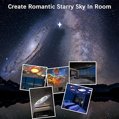 Galaxy Projektör, 12 in 1 Planetaryum Yıldız projektör Gerçekçi Yıldızlı Gökyüzü gece lambası güneş Sistemi ile Takımyıldızı