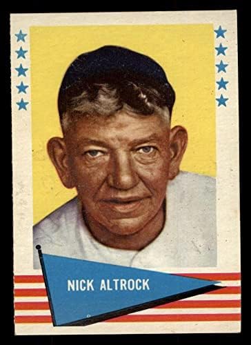 1961 Fleer 3 Nick Altrock Chicago White Sox (Beyzbol Kartı) ESKİ White Sox