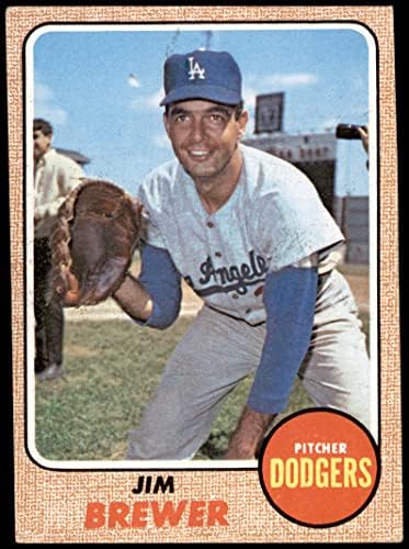 1968 Topps 298 Jim Brewer Los Angeles Dodgers (Beyzbol Kartı) Dekanın Kartları 5-ESKİ Dodgers