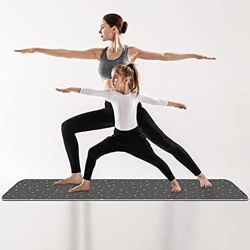 Siebzeh Puanl Koyu Arka Plan Premium Kalın Yoga Mat Çevre Dostu Kauçuk Sağlık ve Fitness Kaymaz Mat Her Türlü Egzersiz