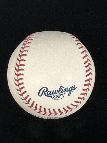 Mike Torrez, A'nın Yankees Red Sox İMZALI Resmi MLB Beyzbolunu hologram İmzalı Beyzbol Toplarıyla Tanıttı