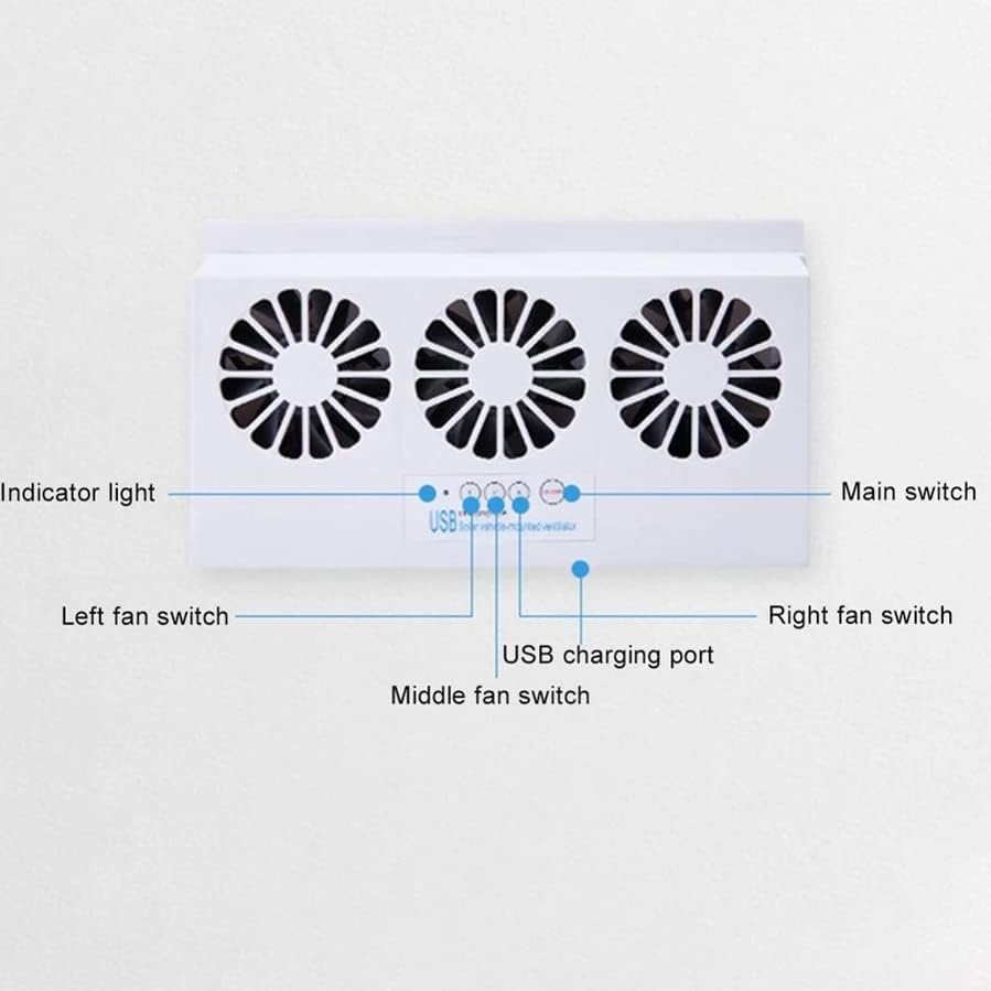 Güneş Enerjili Araba Soğutma Fanı Soğutucu Otomatik Pencere Hava Firar egzoz fanı Havalandırma Taşınabilir Güvenli