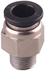 1/4 PT Erkek Konu 8mm İtme Ortak Pnömatik Konnektör Hızlı Bağlantı Parçaları 12 Adet Ted Lele (8mm 1/4)